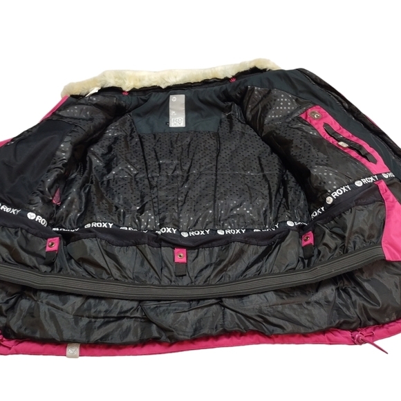 ROXY Women's Rose Red Insulated Jacket Size L - Picture 11 of 13